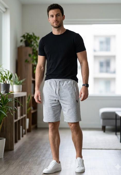 Pantaloni Scurți Bărbați,culoare Gri , Engros